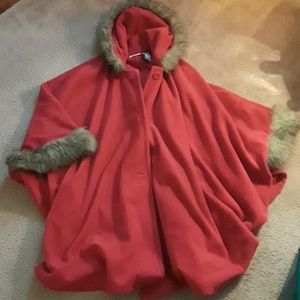 Winter cape with arms